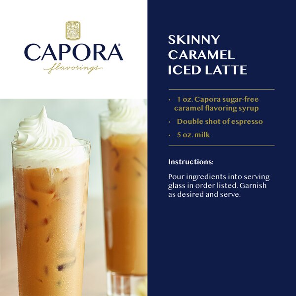 Capora Sugar-Free Caramel Flavoring Syrup 750 mL