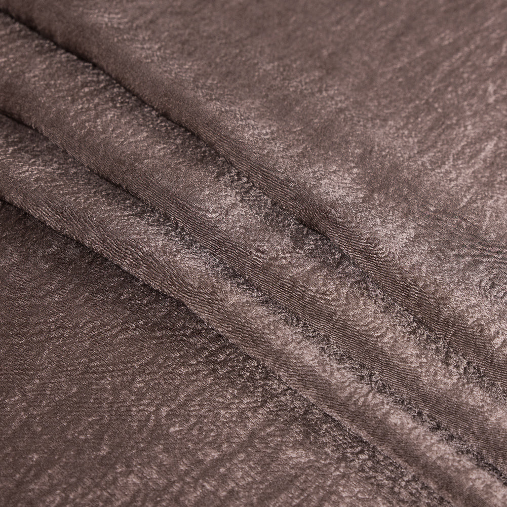 Italian Chocolate Chip Dyed Washed Polyester Dobby