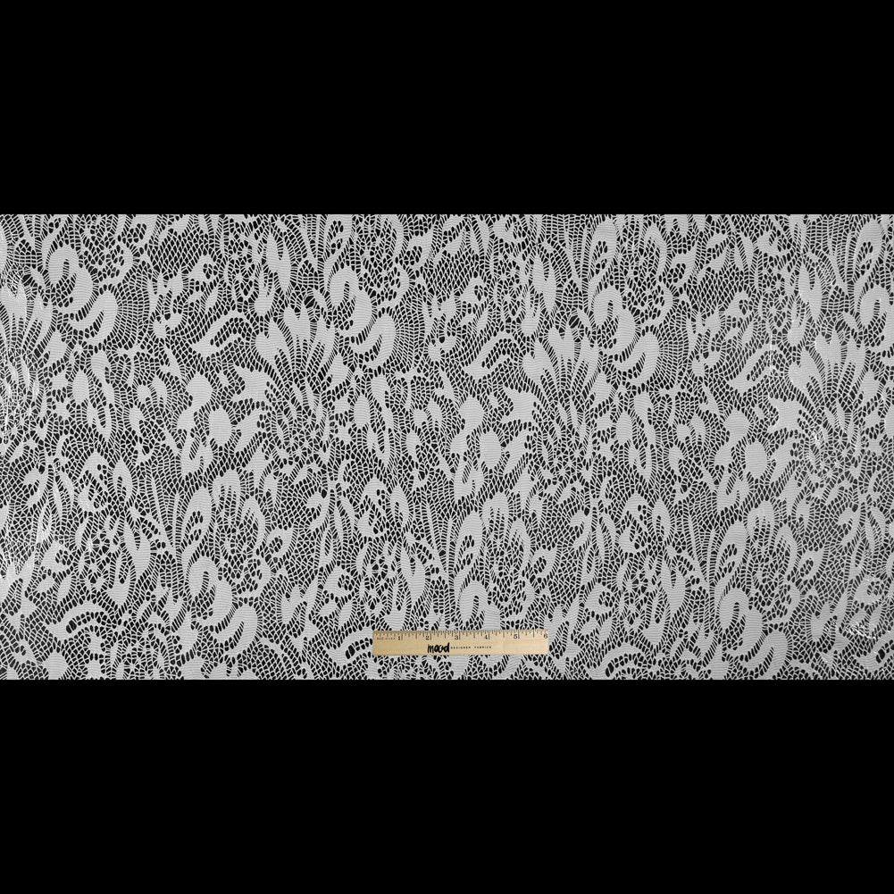 Italian White Laminated Lace