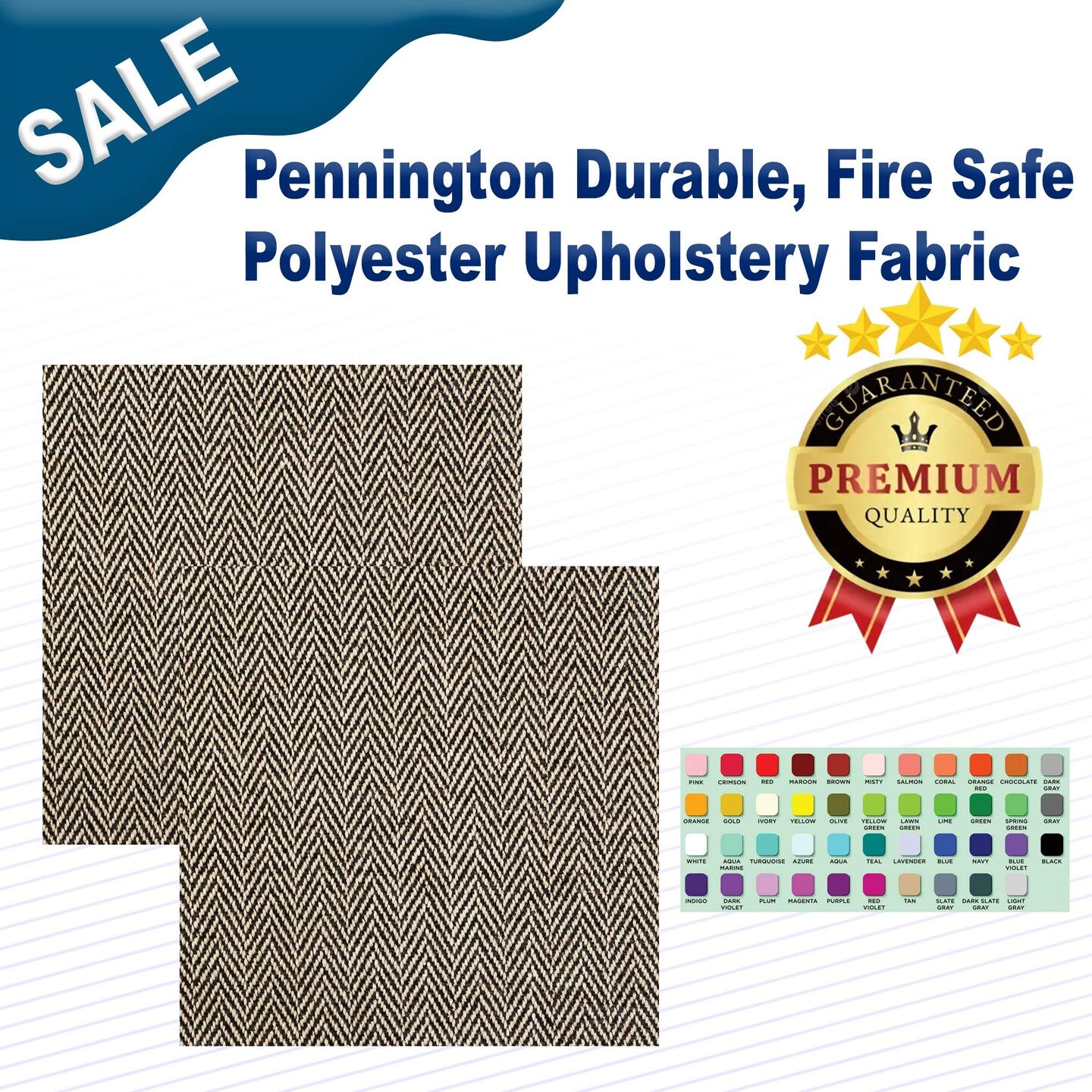 Pennington Durable, Fire Safe Polyester Upholstery Fabric