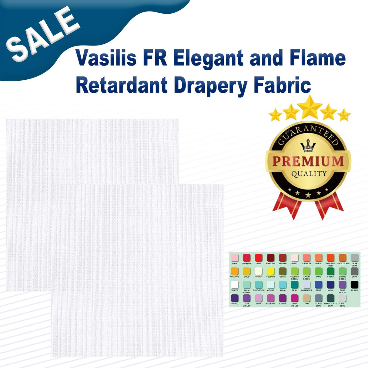Vasilis FR Elegant and Flame Retardant Drapery Fabric