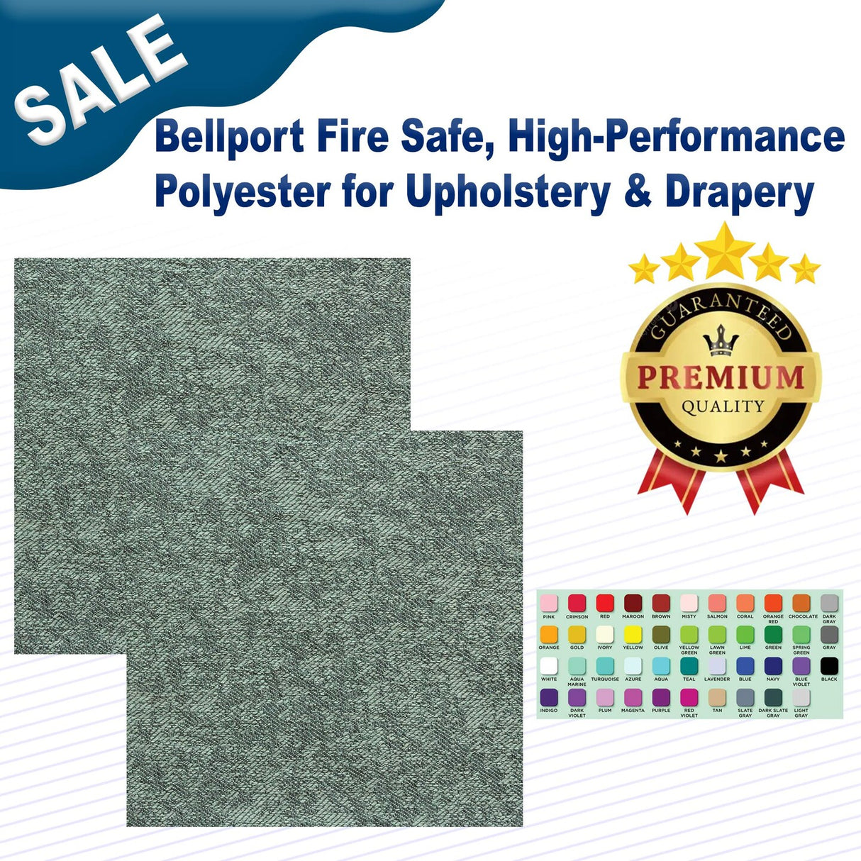 Bellport Fire Safe, High-Performance Polyester for Upholstery & Drapery