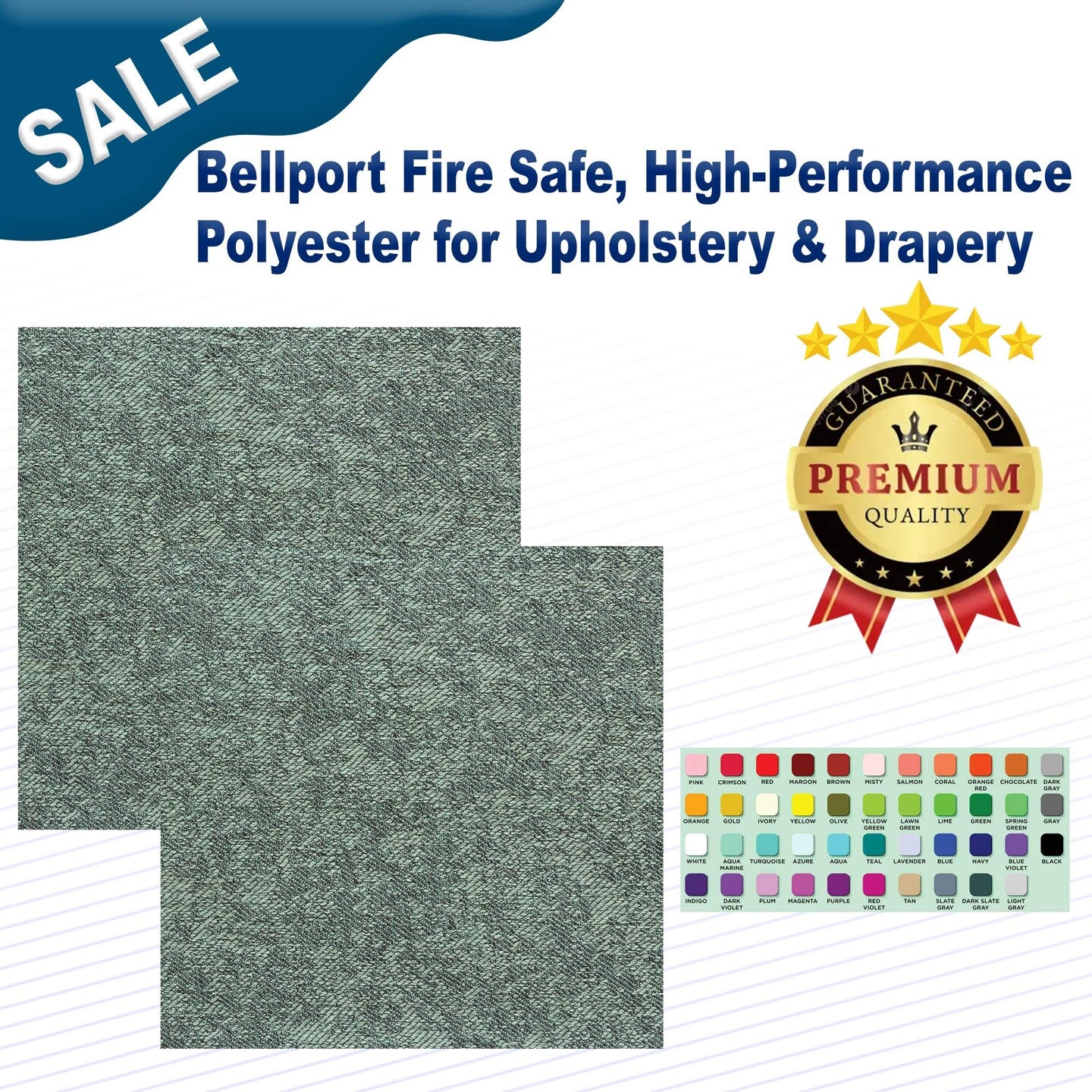 Bellport Fire Safe, High-Performance Polyester for Upholstery & Drapery