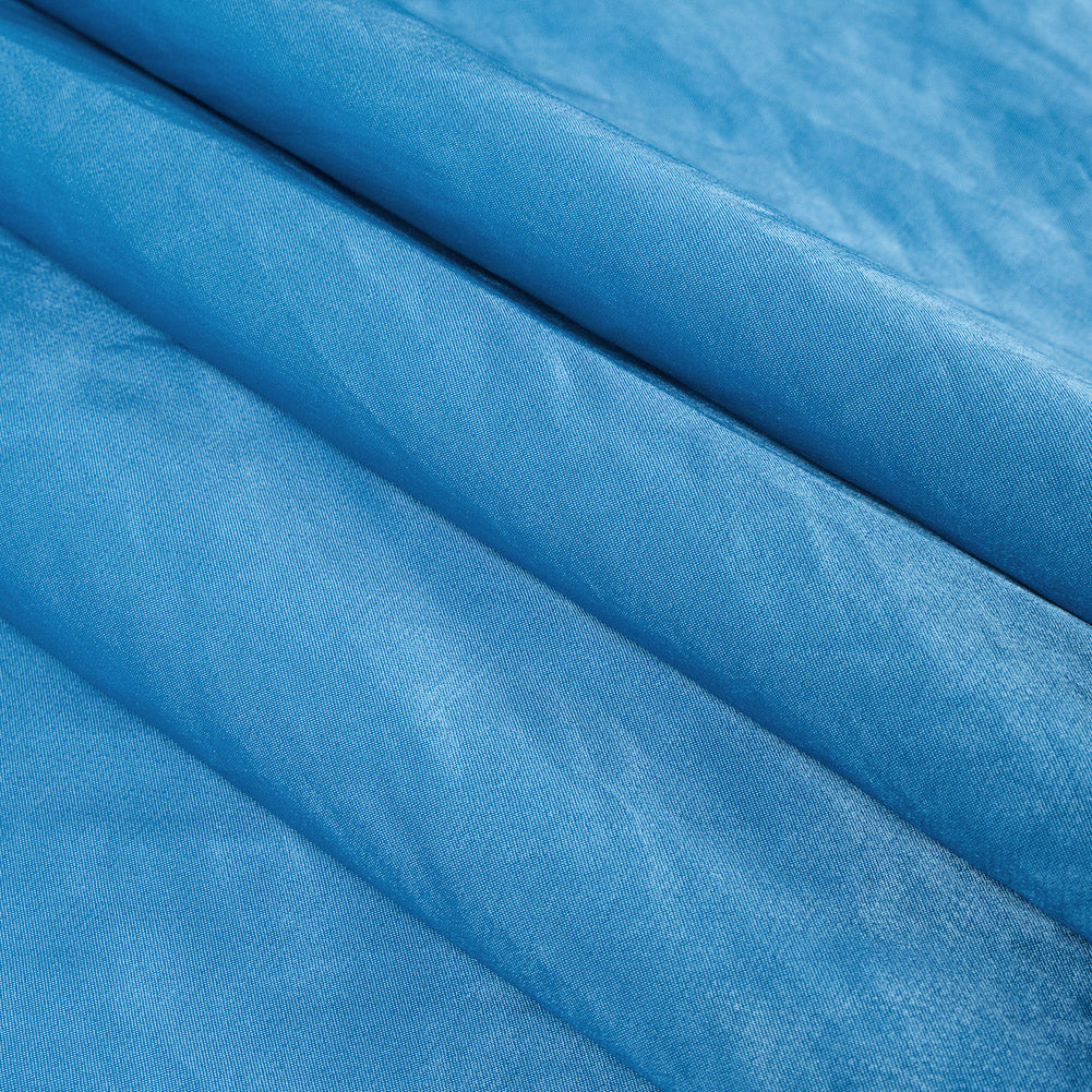 Blue Atoll Blended Polyester Satin
