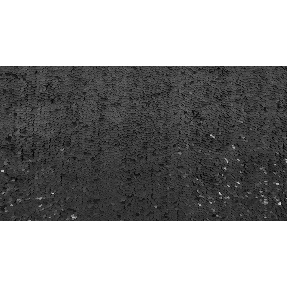 Phillip Lim Black Paillette Sequins on a Crinkled Silk Georgette