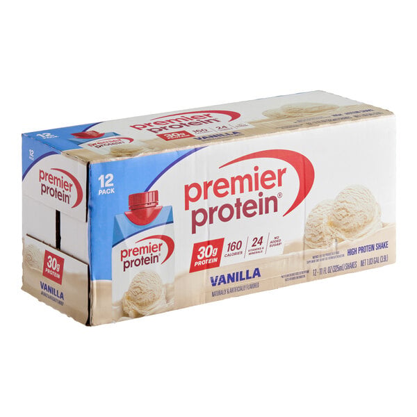 Premier Protein Vanilla Protein Shake 11 fl. oz. - 12/Case
