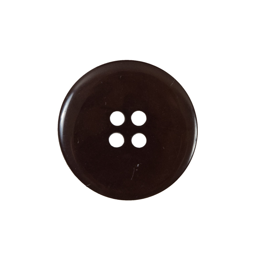 Chocolate Brown 4-Hole Plastic Button - 36L/23mm