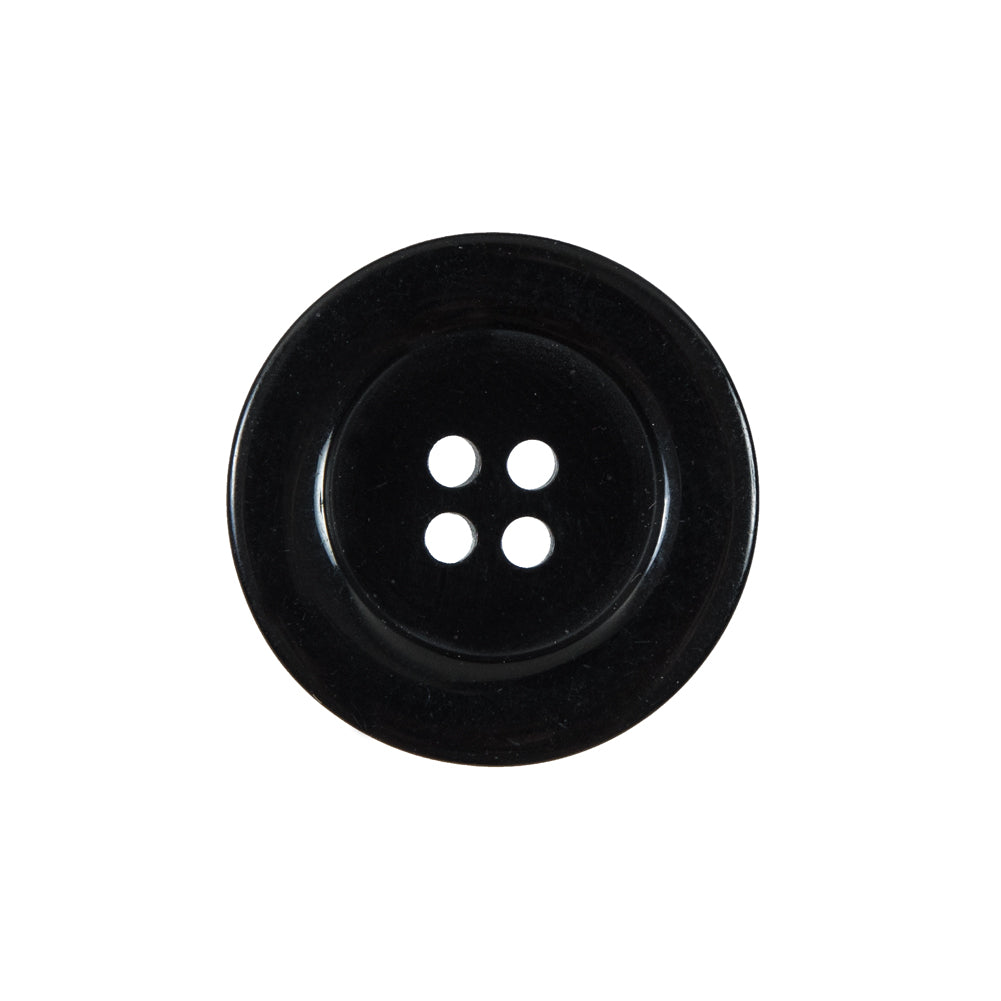 Black 4-Hole Plastic Button - 36L/23mm