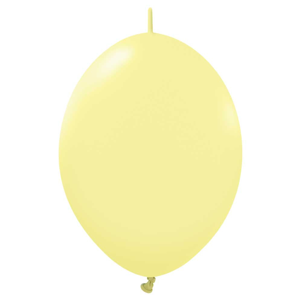 Latex Balloons 12 Inch Kalisan K-Link Macaron Yellow