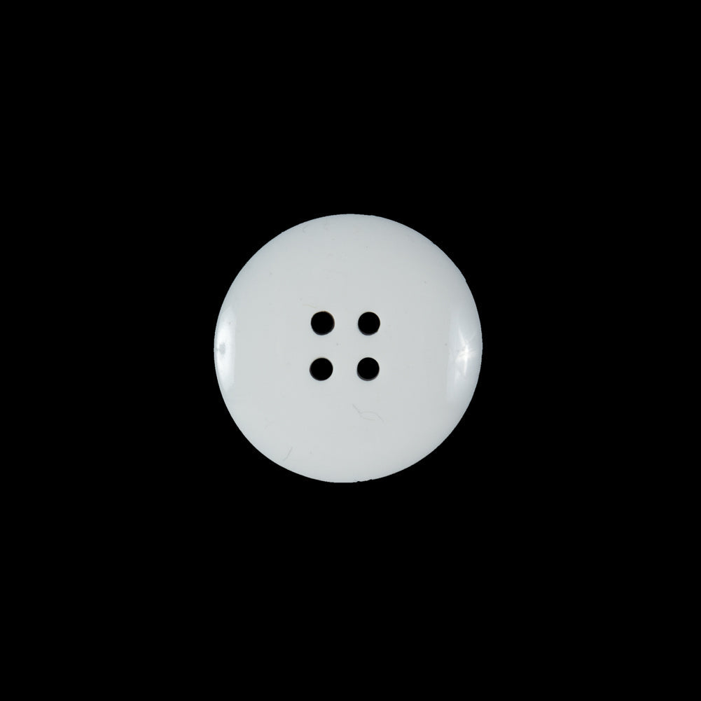 White and Black Plastic 4-Hole Button - 24L/15mm