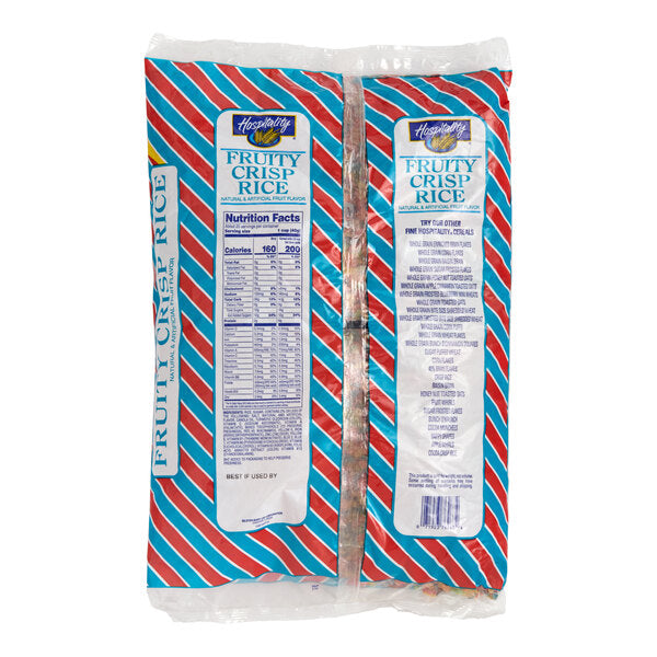 Hospitality Fruity Crispy Rice Cereal 35 oz. - 4/Case
