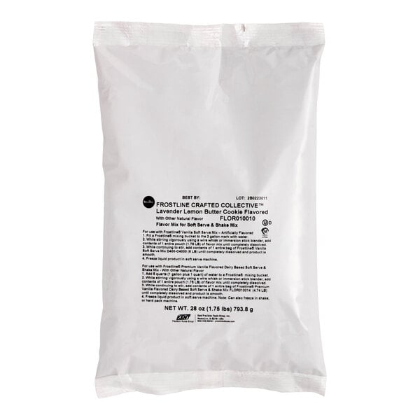 Frostline Crafted Collective Lavender Lemon Butter Cookie Flavoring for Soft Serve and Shake Mixes 1.75 lb. - 6/Case