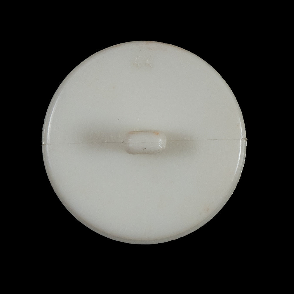 Antique White Textured Shank-Back Button - 44L/28mm