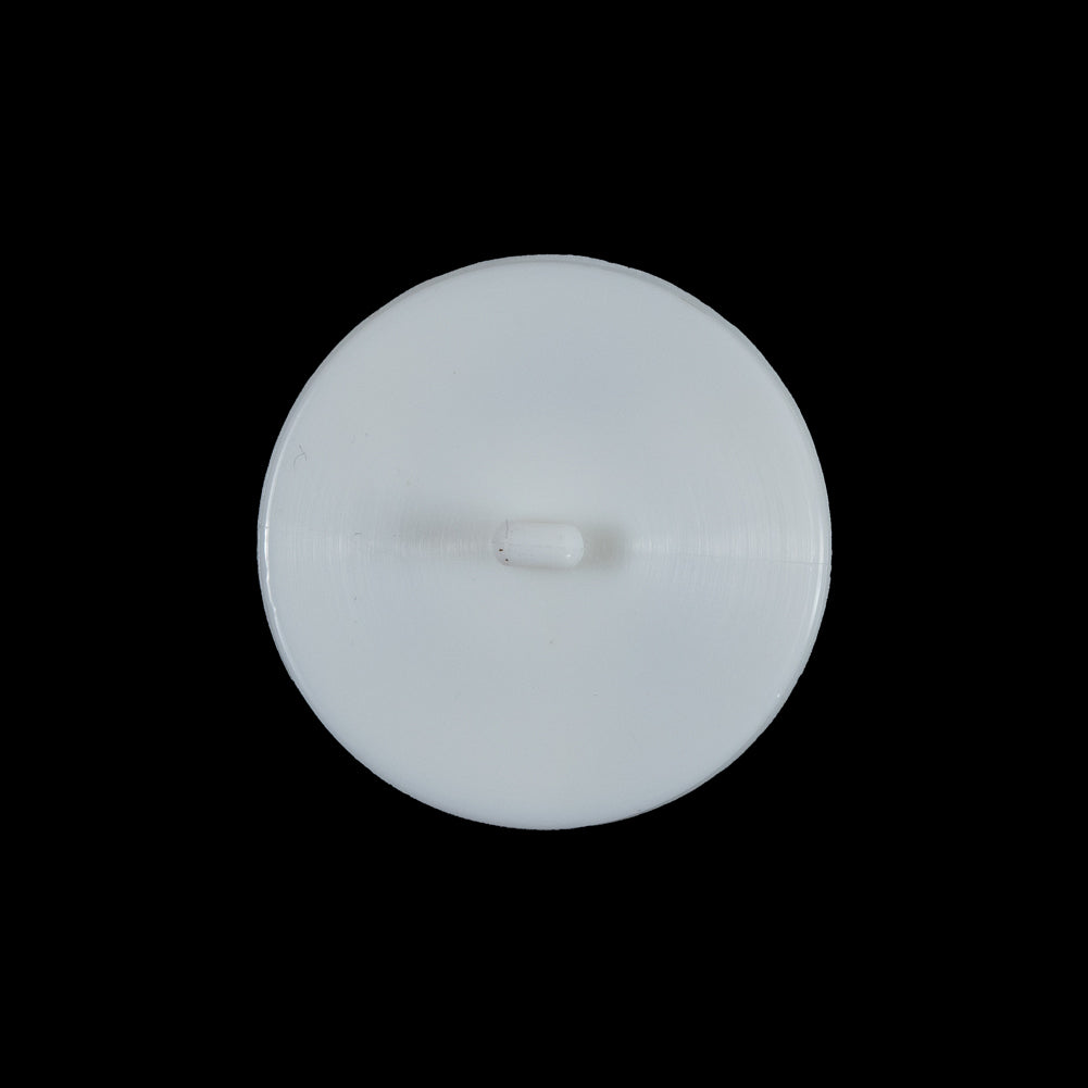 White Swirled Center Shank-Back Button - 36L/23mm