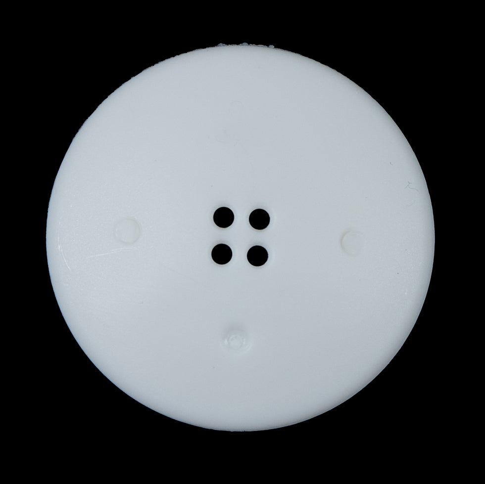 White Raised Textured 4-Hole Button - 54L/34mm