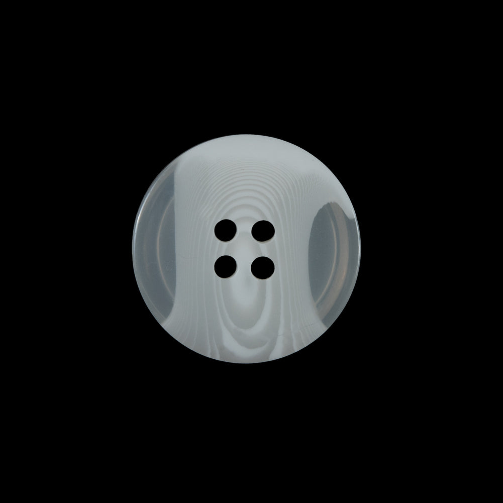 Off-White Translucent Four-Hole Button - 36L/23mm