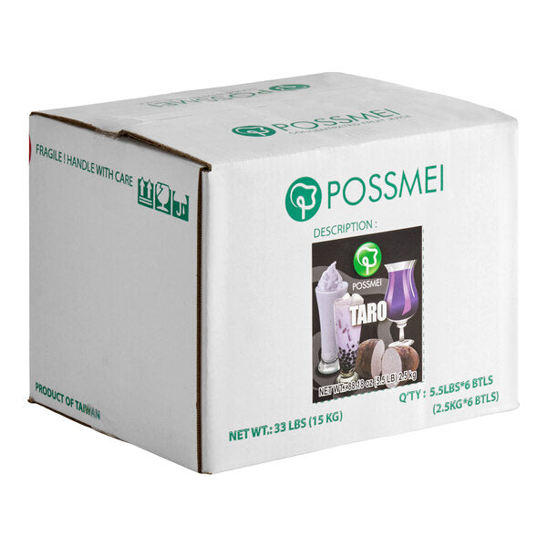 Possmei Taro Concentrated Syrup 64 fl. oz. - 6/Case