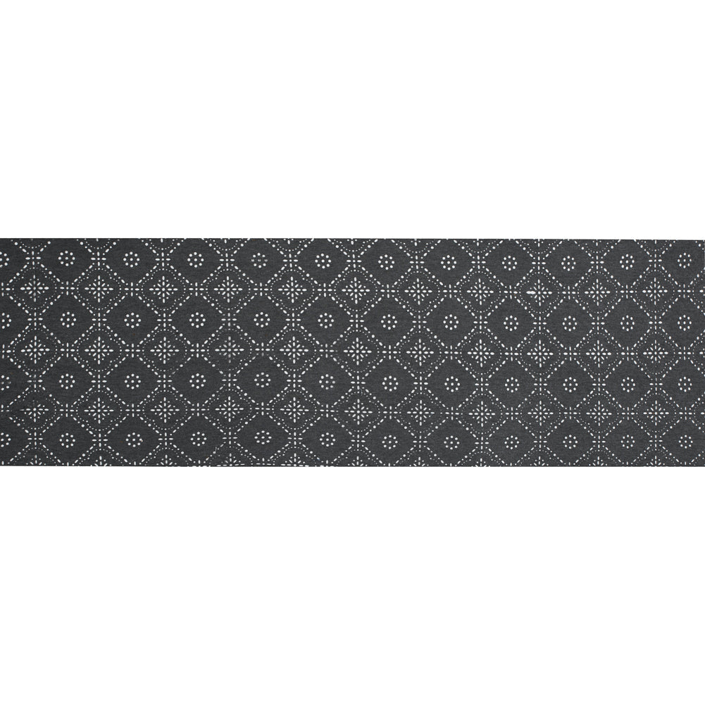 Italian Dark Gray Laser-Cut Jersey