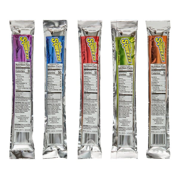 Sqwincher Sqweeze Assorted Electrolyte Freezer Pops 3 fl. oz. - 150/Case