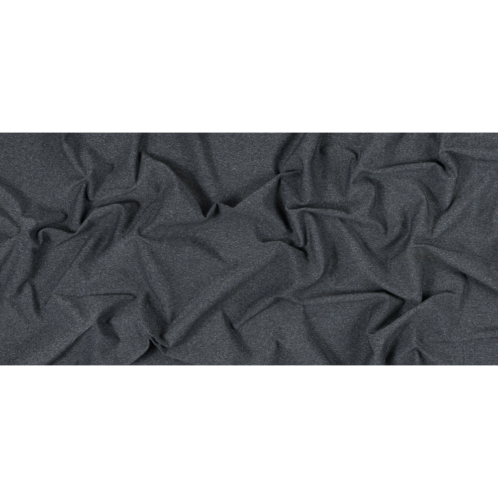 Heathered Charcoal Stretch Nylon Jersey