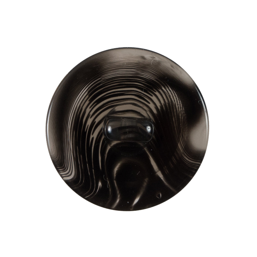 Black Semi-Transparent Plastic Button - 40L/25.5mm