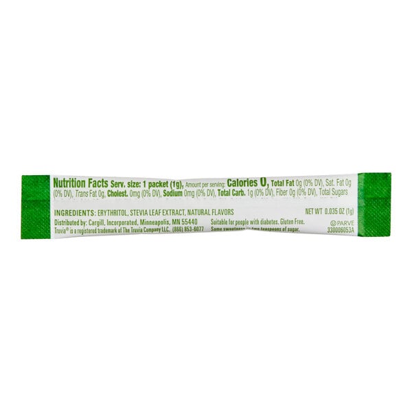 Truvia Stevia Sugar Substitute Stick 1 Gram - 1,000/Case