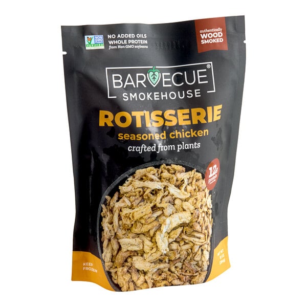 Barvecue Plant-Based Vegan Wood-Smoked Naked Shredded Chicken 10 oz. - 6/Case