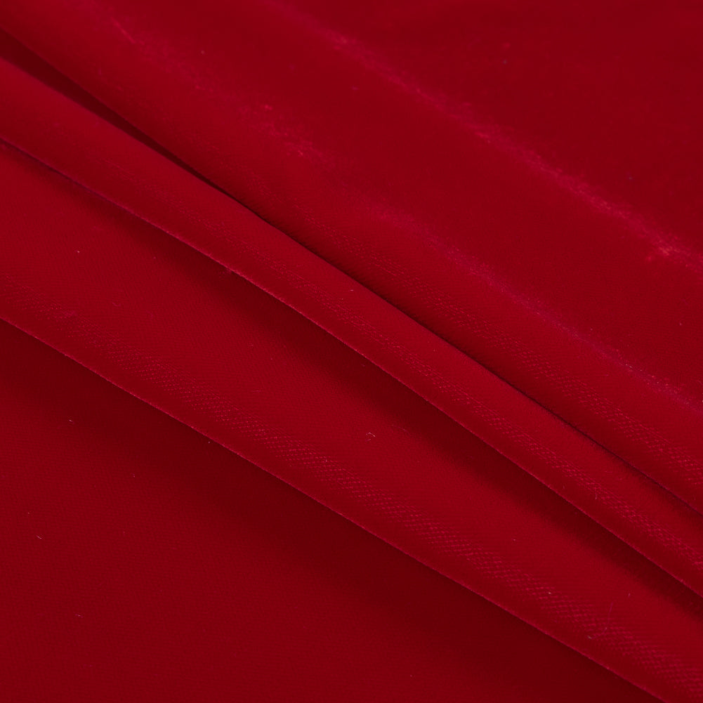 100% Polyester Micro Velvet - Scarlet - Bellini Collection