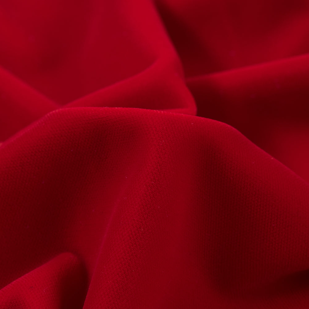 100% Polyester Micro Velvet - Scarlet - Bellini Collection