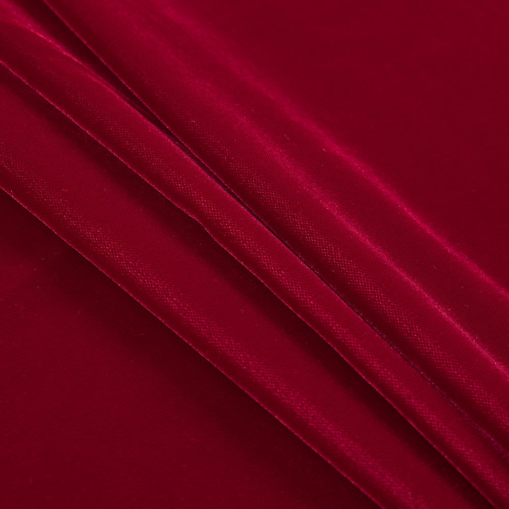 100% Polyester Micro Velvet - X-Mas Red - Bellini Collection
