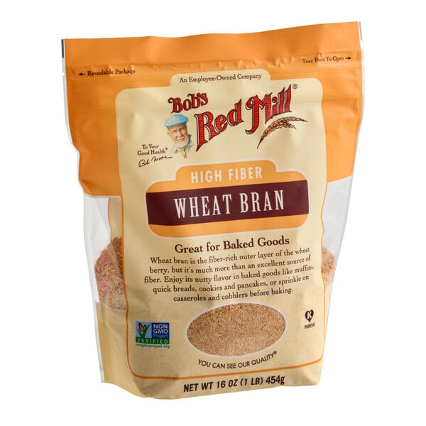 Bob's Red Mill Wheat Bran 16 oz. - 4/Case