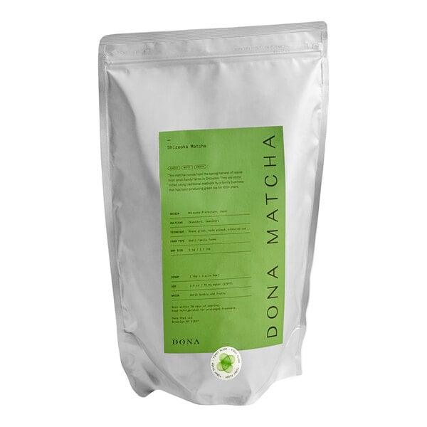 Dona First-Flush Ceremonial Matcha Powder 1 kg (2.2 lb.) - 12/Case
