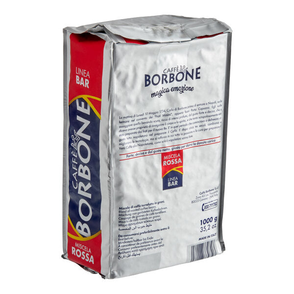 Caffe Borbone Red Blend Whole Bean Espresso 2.2 lb. - 6/Case