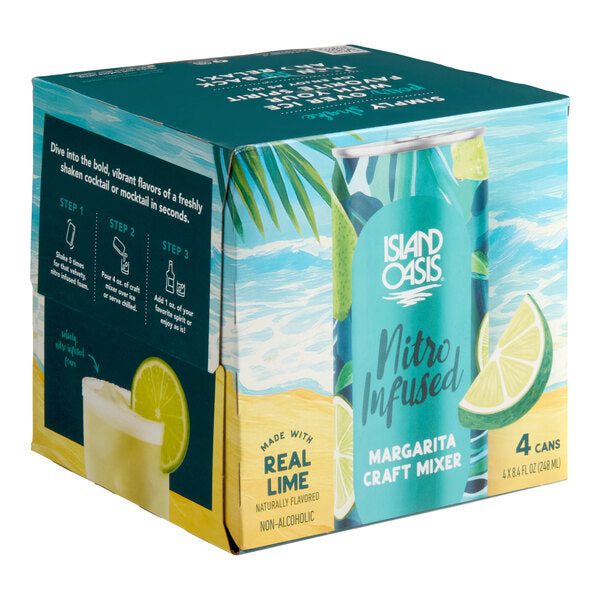 Island Oasis Nitro Infused Margarita Craft Mixer 8.4 oz. - 24/Case