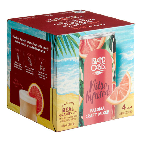 Island Oasis Nitro Infused Paloma Craft Mixer 8.4 oz. - 24/Case