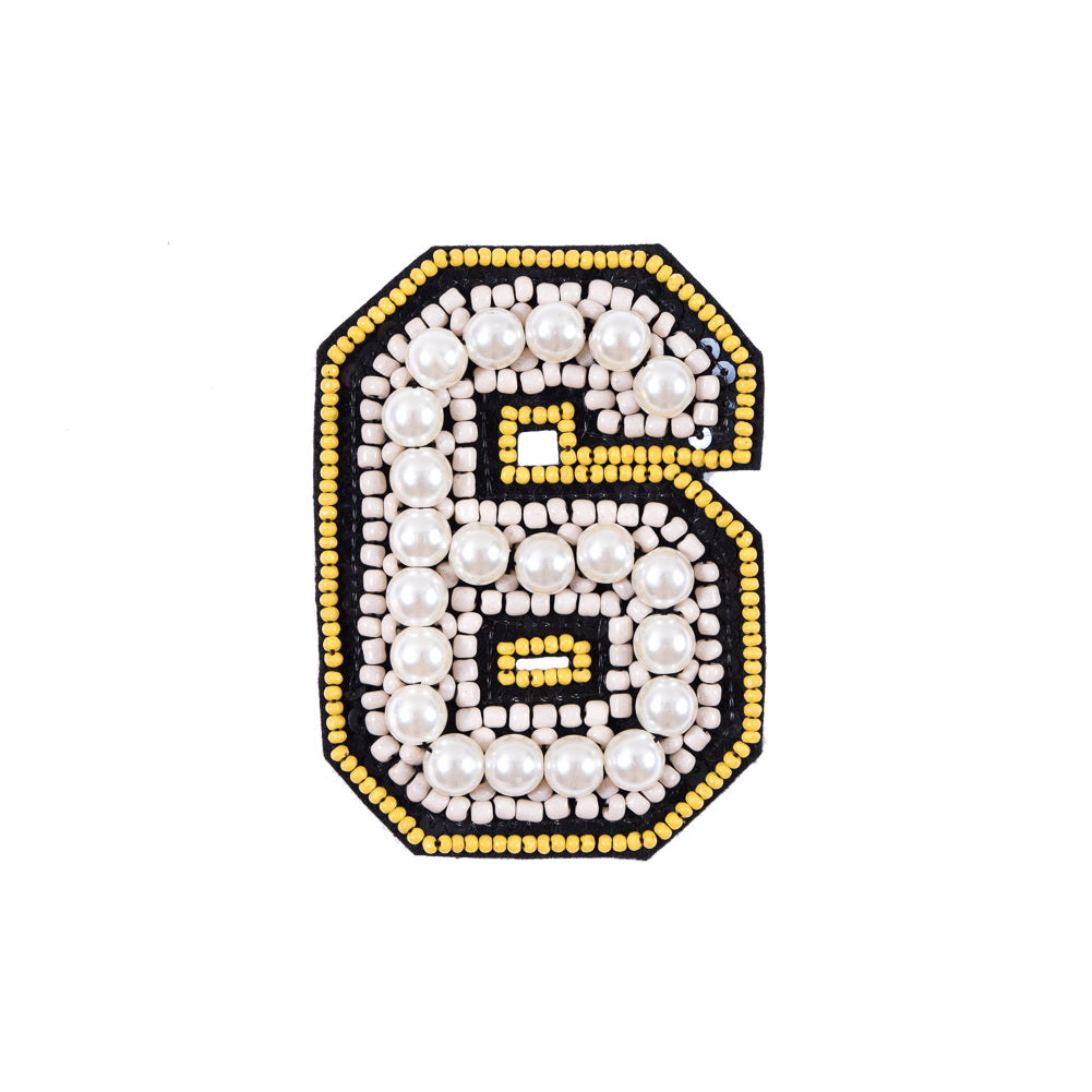 #6 Patch with Pearls - 3"x4"