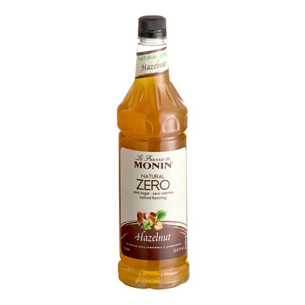Monin Zero Calorie Natural Hazelnut Flavoring Syrup 1 Liter