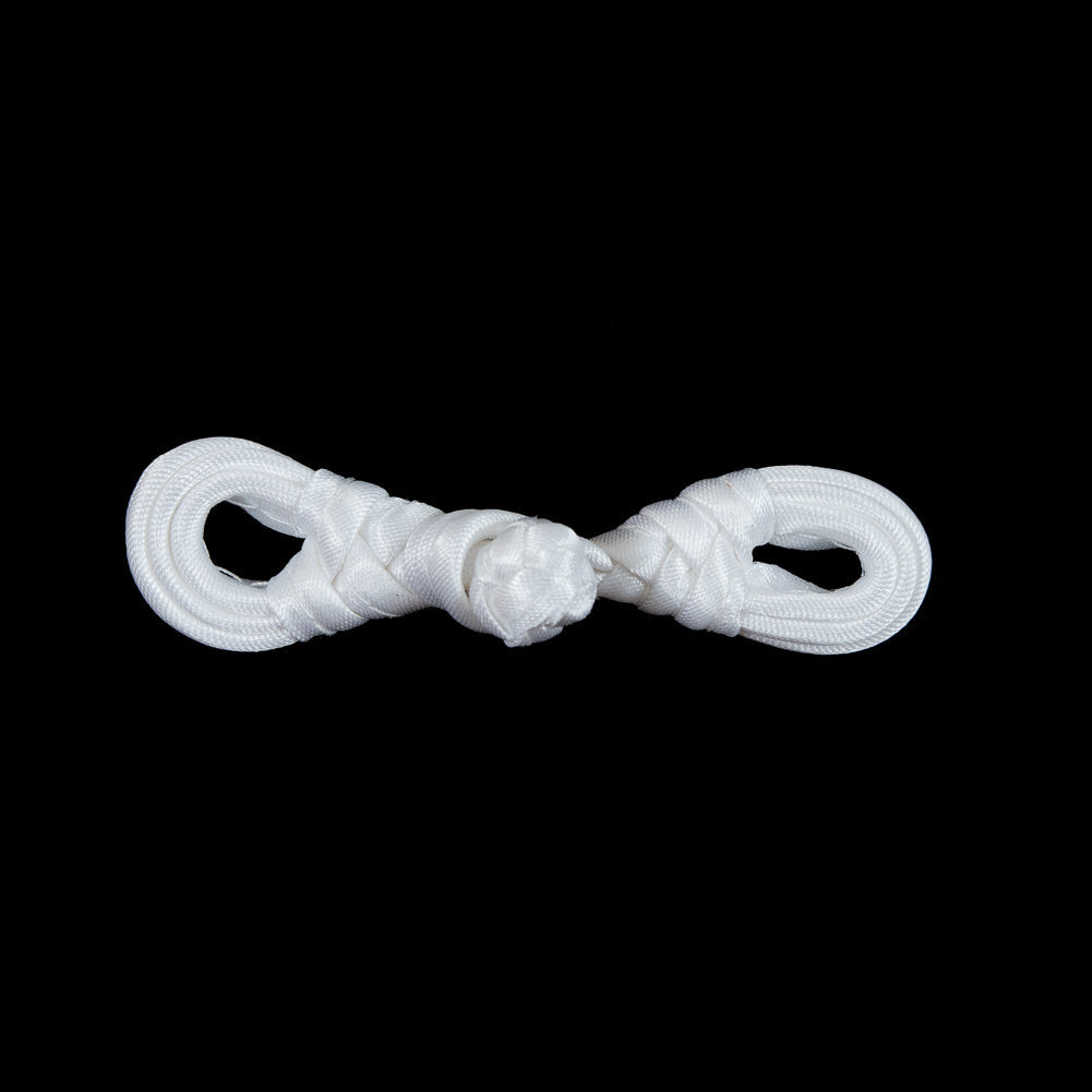 White Frog Closure - 2.75" x .75"