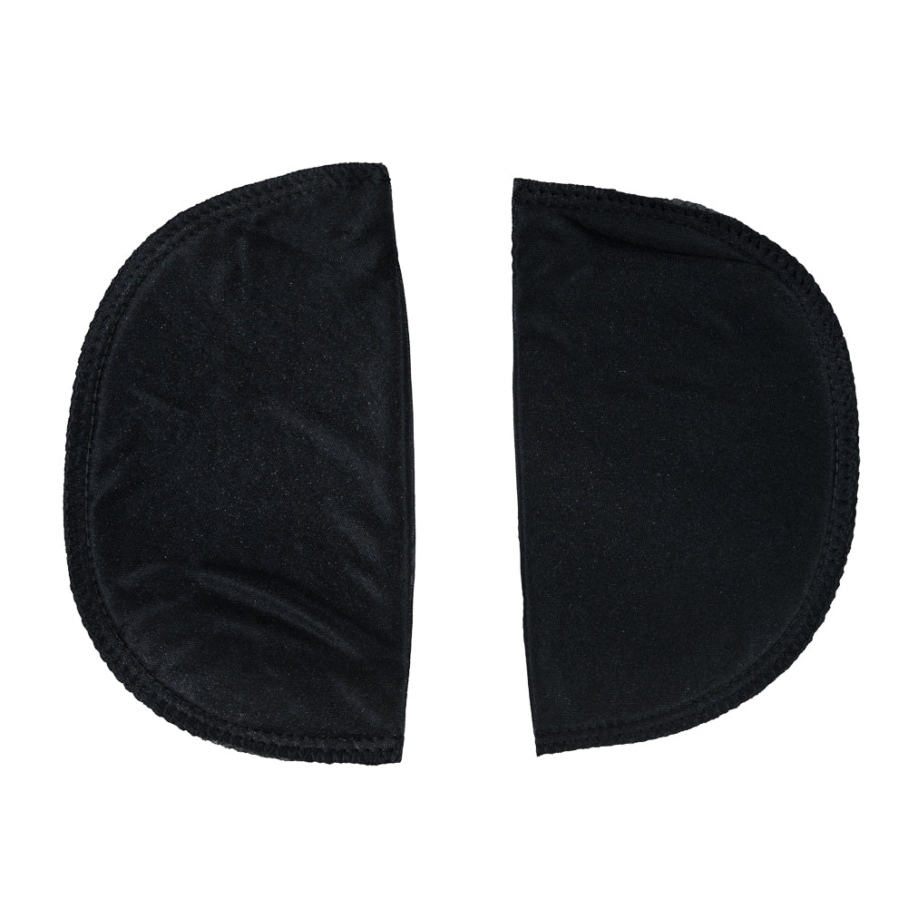 Foam Shoulder Pads Covered with Black Polyester - 7" x 4.5" x .5"