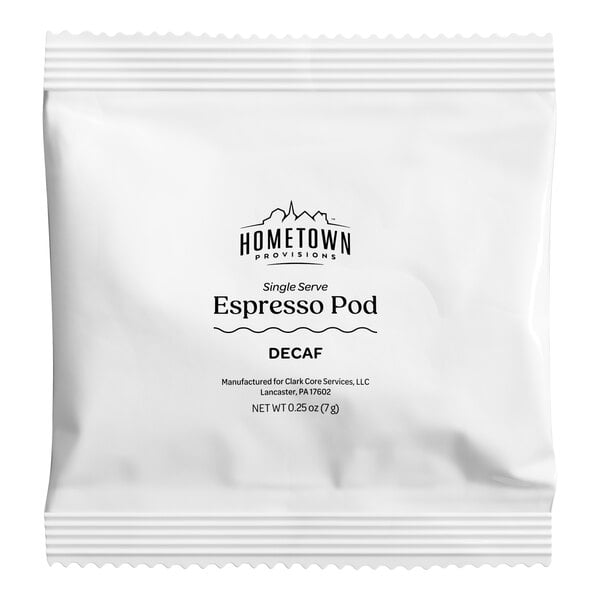 Hometown Provisions Single Serve Decaf Espresso Pods - 100/Case