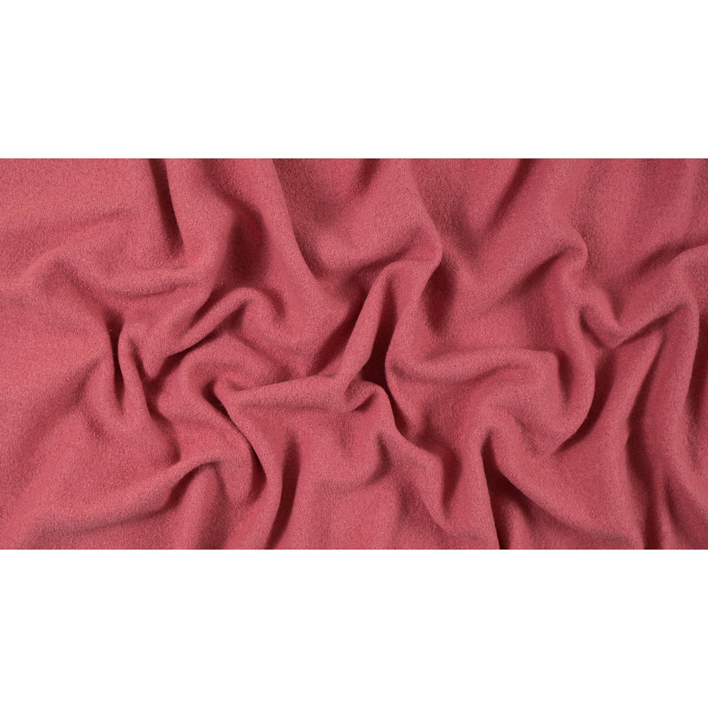 Boiled Wool Coating Fabric - Strawberry Pink - Ketil Collection