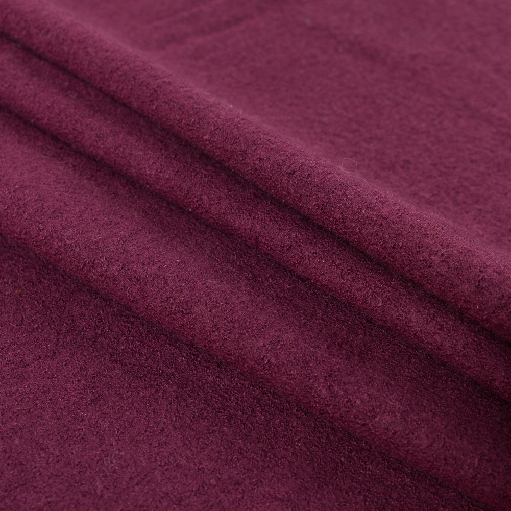 Boiled Wool Coating Fabric - Amaranth Purple - Ketil Collection