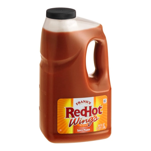 Frank's RedHot Spicy Maple Wing Hot Sauce 0.5 Gallon - 4/Case
