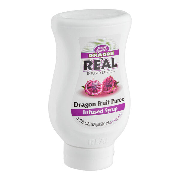 Real Dragon Fruit Puree Infused Syrup 16.9 fl. oz. - 6/Case