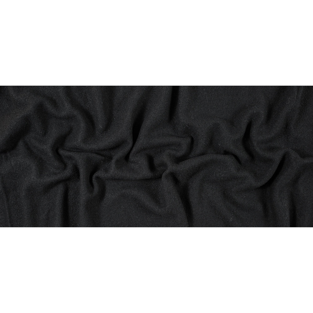Boiled Wool Coating Fabric - Black - Ketil Collection