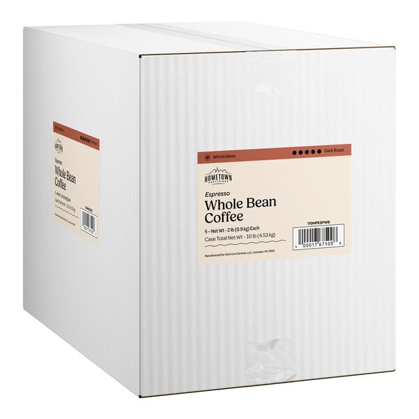 Hometown Provisions Whole Bean Espresso 2 lb. - 5/Case