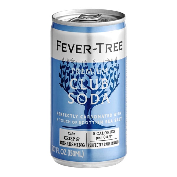 Fever-Tree Premium Club Soda Can 5 fl. oz. - 24/Case