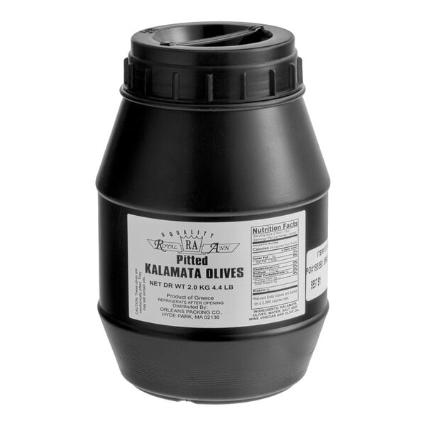 Large Pitted Kalamata Olives 9 lb. (4.4 lb. Dr. Wt.) - 4/Case