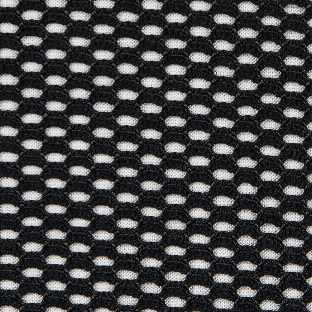 Italian Black Netting Fused to a Birch Jersey