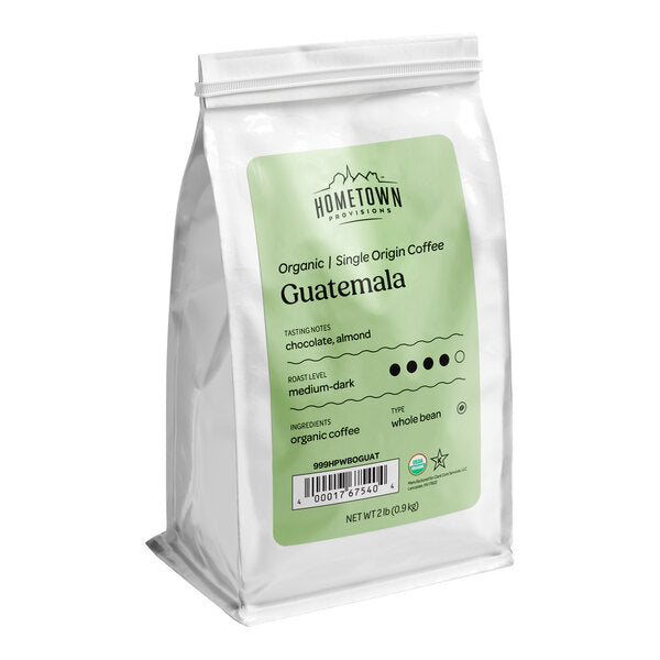 Hometown Provisions Organic Guatemalan Whole Bean Coffee 2 lb. - 5/Case